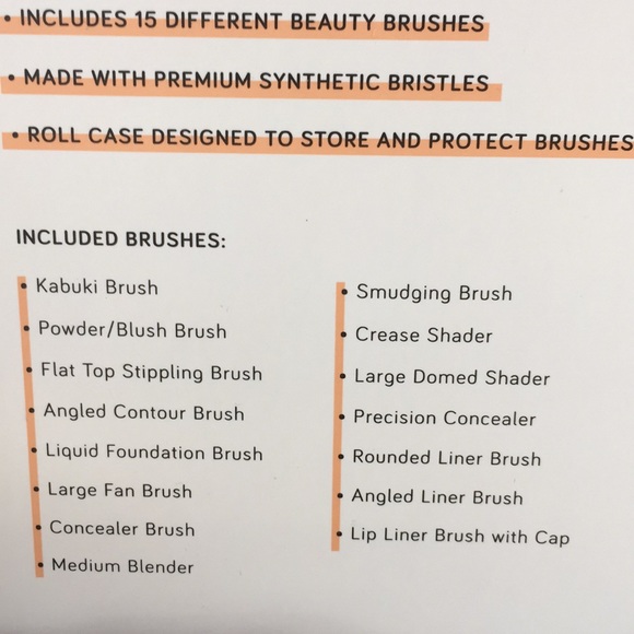 15 Brush Professional Makeup Collection & case - Picture 5 of 7